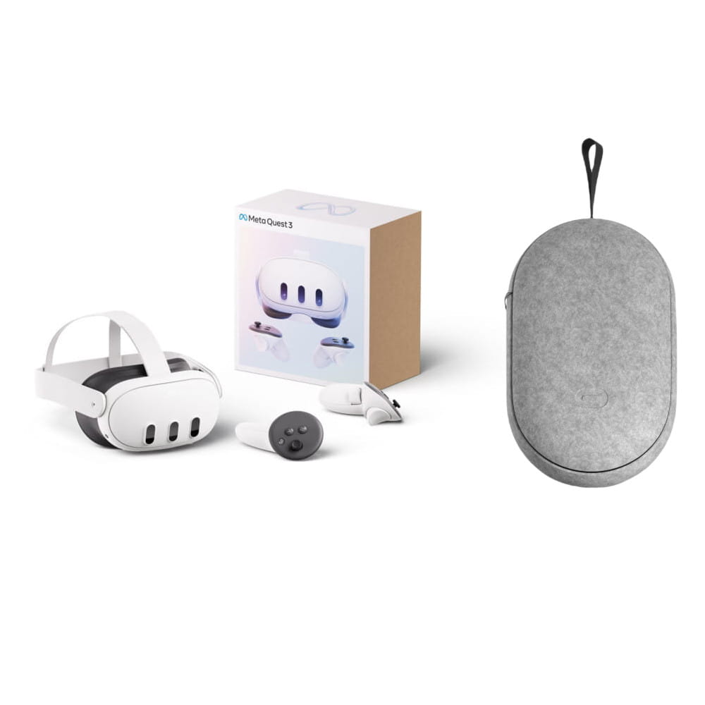 Gogle VR Meta Quest 3 128GB + Etui Oculus Meta Carrying Case — zdjęcie 1