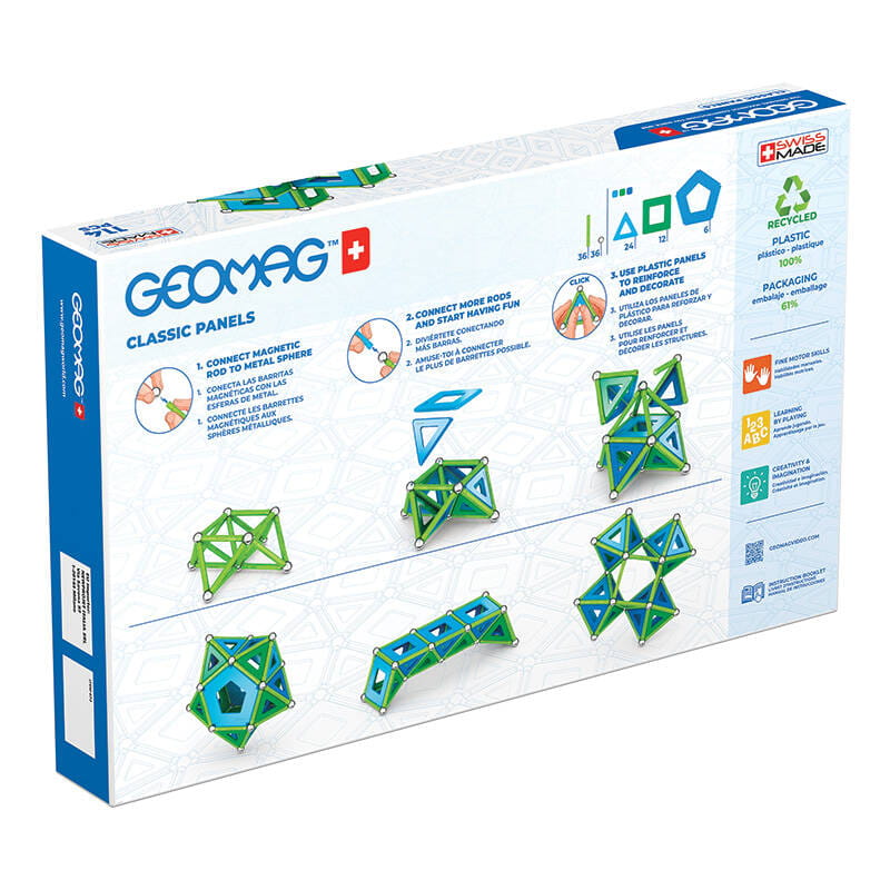 Klocki magnetyczne Classic Panels Recycled Geomag GEO-473 — zdjęcie 2