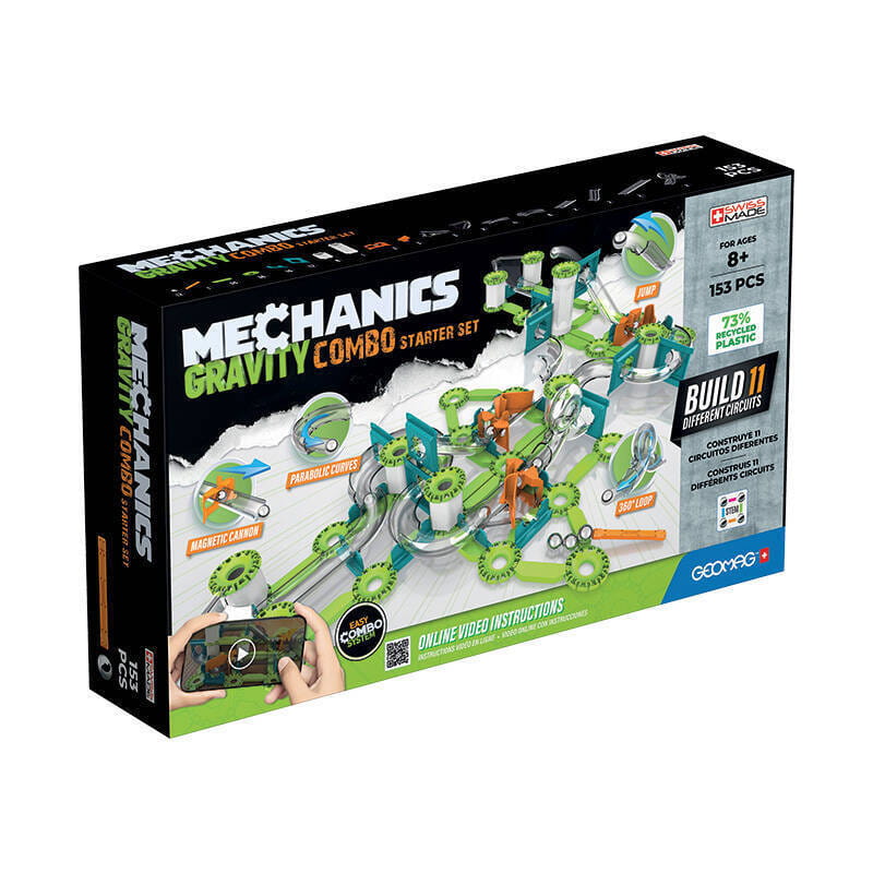 Klocki magnetyczne Mechanics Gravity RE Combo Starter Set Hero Geomag GEO-757 — zdjęcie 1