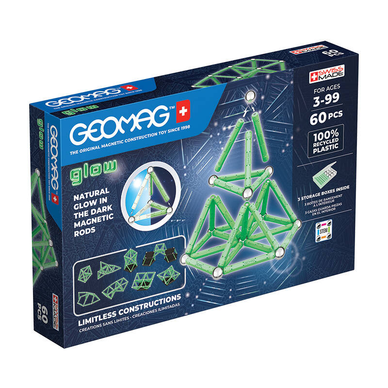 Klocki magnetyczne Glow Recycled Geomag GEO-338 — zdjęcie 1