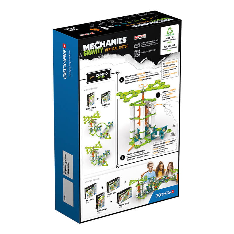 Klocki magnetyczne Mechanics Gravity RE Vertical Motor Geomag GEO-764 — zdjęcie 2