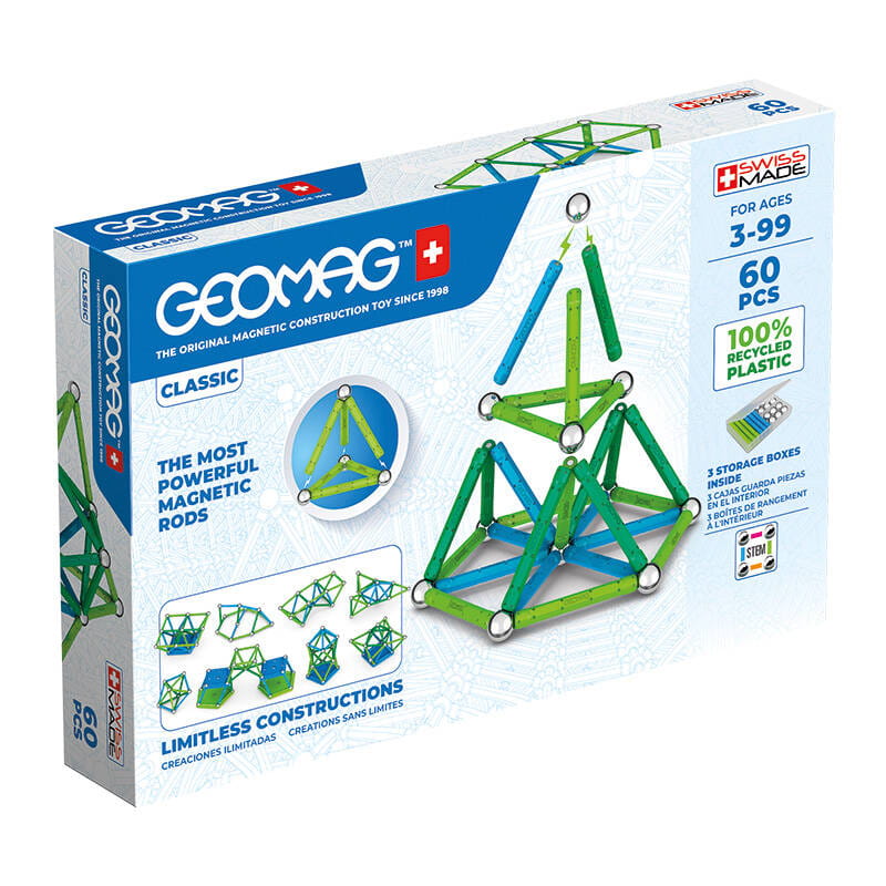 Klocki magnetyczne Classic Recycled Geomag GEO-272 — zdjęcie 1