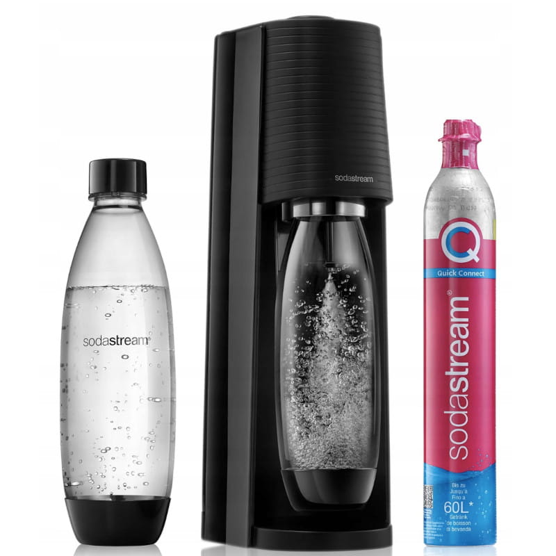 SodaStream Terra black + SodaStream Cylinder z gazem CO2 Quick Connect — zdjęcie 1