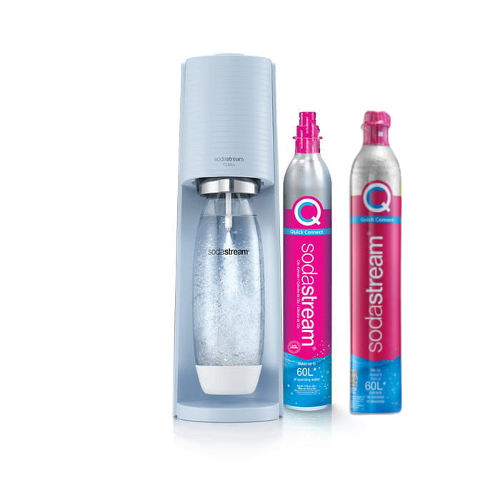 SodaStream Terra blue + SodaStream Cylinder z gazem CO2 Quick Connect — zdjęcie 1